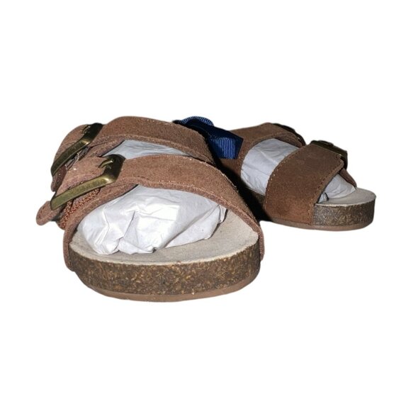 Janie & Jack Leather Buckle Sandal Sz 12-18 Months Brown - Picture 7 of 11